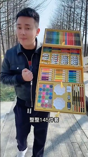 145 Colors Art Set 😱 | Best Drawing Kit Ever! #shorts #stationery #art