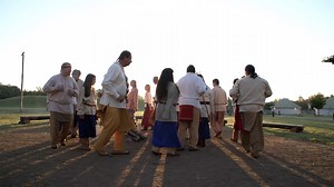 2.5K views · 61 reactions | Distinct from "social" dances, stomp dancing has a profound ceremonial and religious significance in Chickasaw culture. Watch as Chickasaw stomp dancer Julie Underwood explains what stomp dancing means to her and click the link to see the full episode of Thrive: Traditions. https://bit.ly/3WcvLtn | Chickasaw.tv | Facebook