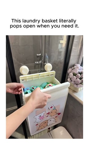 ✅ Laundry life hack. Always Clean Suction Wall Laundry Basket ( # 2874 )