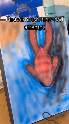 First airbrush attempt at a crawdad