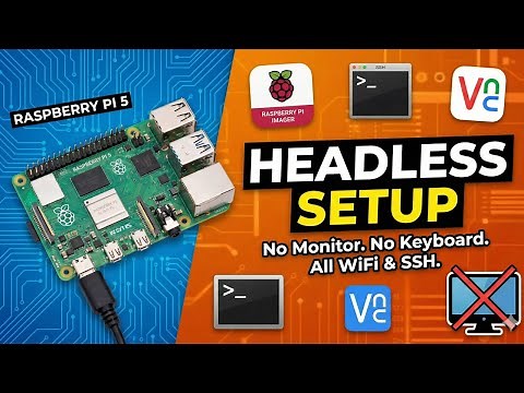 How to Setup Raspberry Pi 5 Headless (No Monitor/Keyboard) | WiFi, SSH, VNC