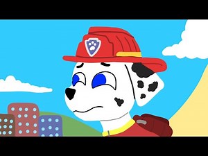 Paw Patrol Marshall on a Sunny Day Drawing Nick Doodles