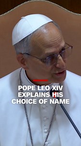 In his first formal meeting with cardinals, the new pontiff said he chose his papal name to continue down the path of Pope Leo XIII. https://cnn.it/3S1Na4R | CNN