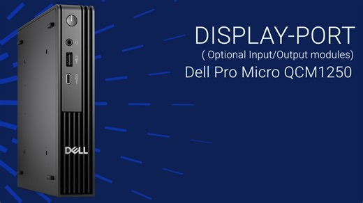 How to Replace the Display-Port Optional I/O Module on Dell Pro Micro QCM1250