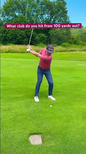 Nice 56° Wedge from 100 Yards Out! #golf #golfswing