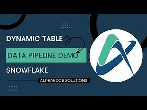 Dynamic Tables in Snowflake: Create Data Pipelines Part 1