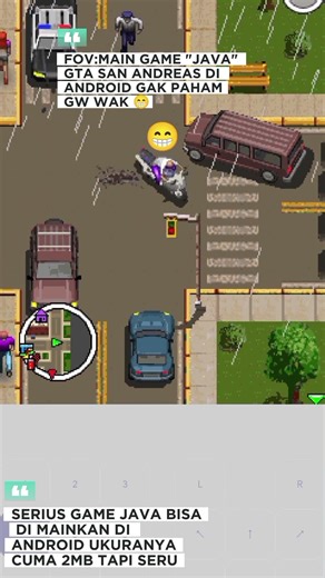 Game Java GTA San Andreas di android #gaming #gamejadul #nostalgia #shortvideo