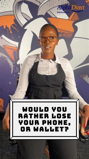 Would you rather lose your phone or your wallet? 😬 We asked the Alphas a question that hits a little too close to home. 😂 #AlphaDirect #office #humour #insurance | Alpha Direct Insurance Co
