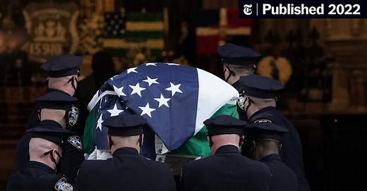 The Funeral of Officer Wilbert Mora: Thousands Mourn Slain N.Y.P.D. Officer Who Was ‘Full of Dreams’