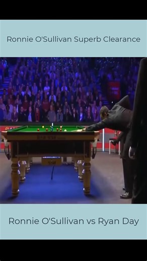 Ronnie O'Sullivan Superb Clearance vs Ryan Day #snooker #8ballpool #billiards #9ballpool #trickshot #bid | Eliana Silvary