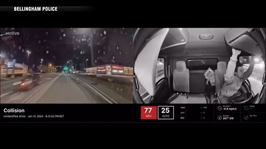 WATCH: Bellingham police share shocking video of crash involving suspected impaired driver