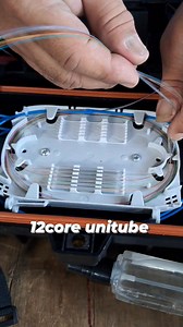 Foc 12 core unitube organise after fusing.. #highlights2026 #Lineman #connectivity #everyone #followers #technician #Communication #friends #fiberoptic | Oliver C Patrimonio