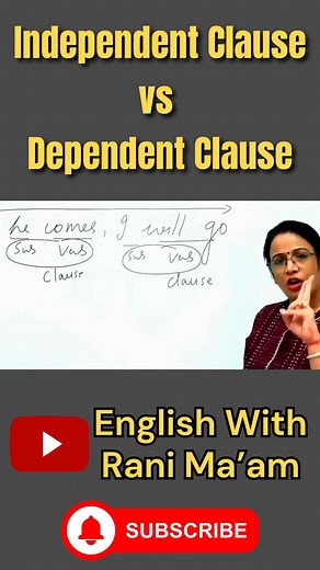 Independent Vs Dependent Clause | Grammar | EduSphre Academy #Grammar | EduSphere Academy