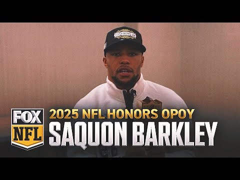 Eagles RB Saquon Barkley wins Offensive Player of the Year | 2025 NFL Honors