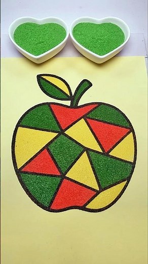 🍎Mosaic Apple Sand Art | Bright Mosaic Design