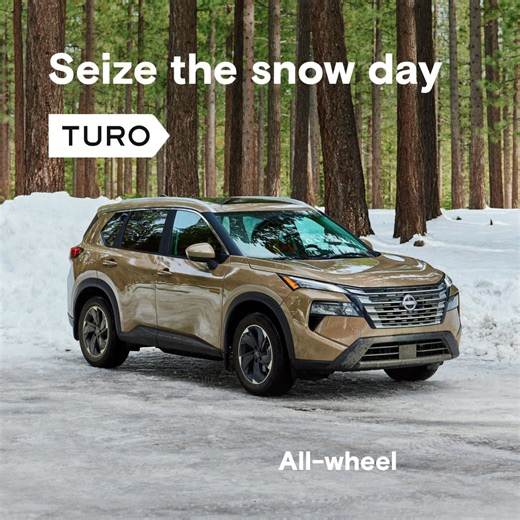 With Turo, you can find a car that’s perfectly equipped for your winter adventure. ✅ All-wheel drive ✅ Snow tires ✅ Heated seats ✅ Car seats ✅ Ski rack ✅ Pet friendly | Turo