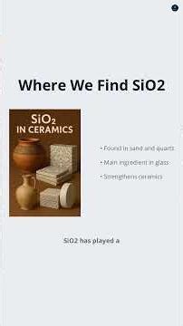 The SECRET Ingredient In Glass And Ceramics Is SiO2