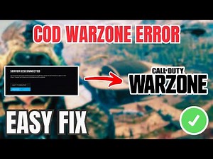 Call Of Duty Warzone How To Fix Server Disconnected (QUICK & EASY) 2026