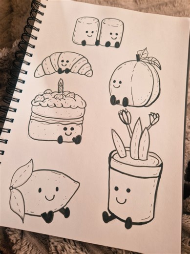Asked my mum to draw me some jellycats ❤️#jellycat #jellycatcollection #sketchbookart #drawingideas #easydrawing