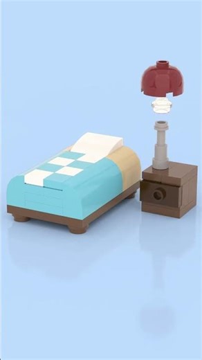 LEGO Mini Bedroom 🛏️✨ The Cutest Tiny LEGO Room Build! 🧱 #lego #legoshorts #legomoc #legoanimation
