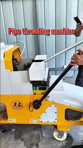 Perfect Pipe Threads in Seconds! ⚙️ Automatic Pipe Threading Machine