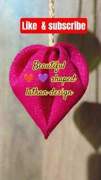 beautiful heart shape latkan design ❤️💕 #diy #ladies #viral #love