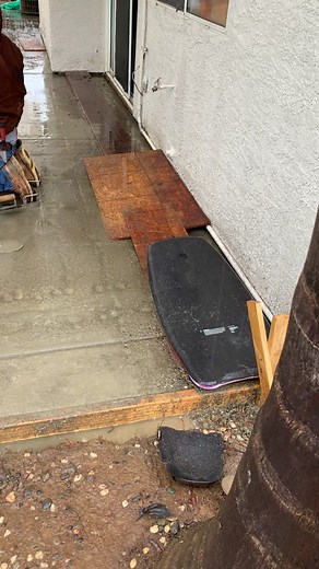 They said it’s not going to rain. #sacramento #concrete #work #cement #cementmason #cementeros #patio #norcal #hardscape #elkgrove #exposedaggregate