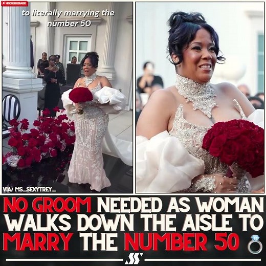 Bride Says "I DO" To Herself At 50! 💍🥹