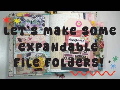 TUTORIAL: Mini Expandable File Folders for your Junk Journal!