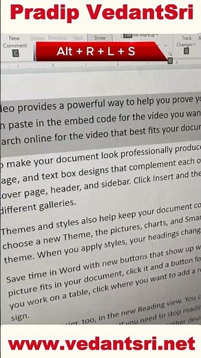 How to Translate Any Document in Any Languages in MS Word at VedantSri #msword #vedantsri #class