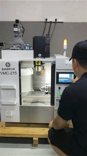 Compact 3/4Axis NC Machining CenterSmall Benchtop Milling Machine SVANFON Precision DIY Metalworking