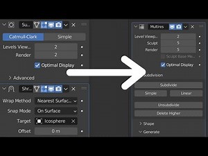 converting Subdivision Modifier to Multires Modifier (Blender)