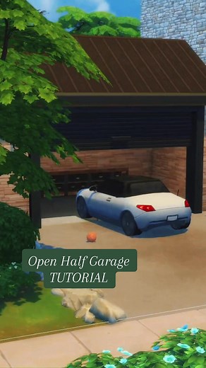 Open Half Garage Tutorial for The Sims 4