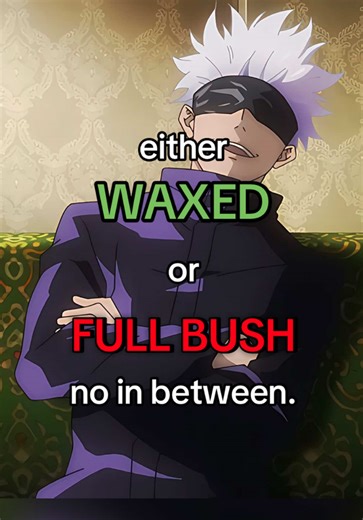 It’s all true I’ve seen it for myself #jujutsukaisen #anime #gojo #bush #trend