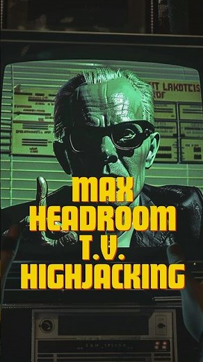 The Bizarre Max Headroom TV Hijacking of 1987 #tv #truecrime #history #fyp #chicago