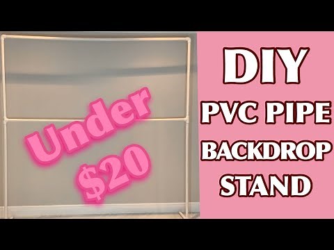 DIY PVC Pipe Backdrop Stand | YouTube Backdrop | UNDER $20