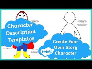 Character Description Writing Template For KS2