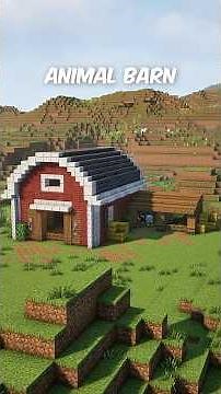 How To Build A Barn For All Your Animals in Minecraft!