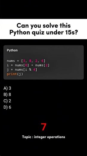Only 1% Can Solve This Python Quiz in 15 Seconds 🤯 | Python List Trick #coding #pythonquiz #python
