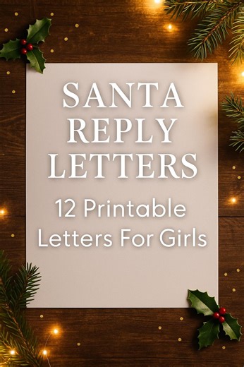 Personalized Santa Reply Letter, Printable Christmas Letter for Kids (digital Download) - Etsy