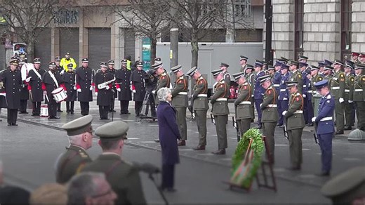 President Catherine Connolly commemorates the 1916 Easter Rising
