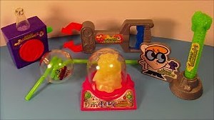 1997 CARTOON NETWORK DEXTER'S LABORATORY SET OF 5 WENDY'S KID'S MEAL TOY'S VIDEO REVIEW
