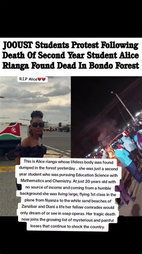 Alice Rianga's Tragic Death Shocks Nation