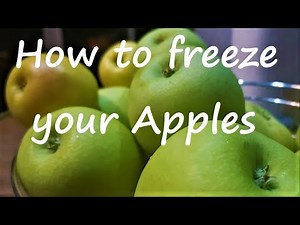 How to Peel & Freeze Fresh Apples for LOCKDOWN 🍏🍏🍏