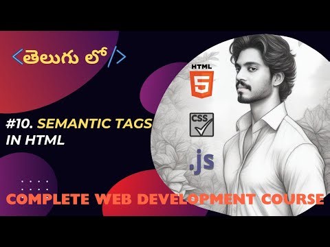 HTML Semantic Tags in Telugu | The Indian Webbie | TIW