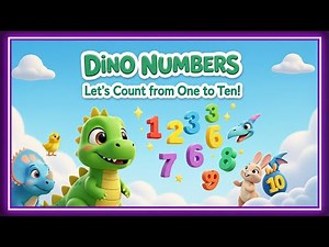 Dino Numbers: Let’s Count from One to Ten! 🦖 | Fun Learning Song for Kids