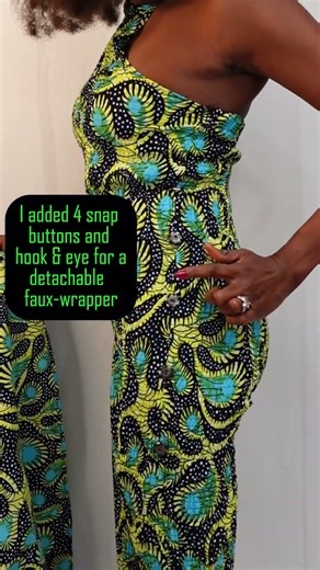 Easy Jumpsuit Pattern Hack (Shirred Transformation) #youtubeshorts #fashiondiy