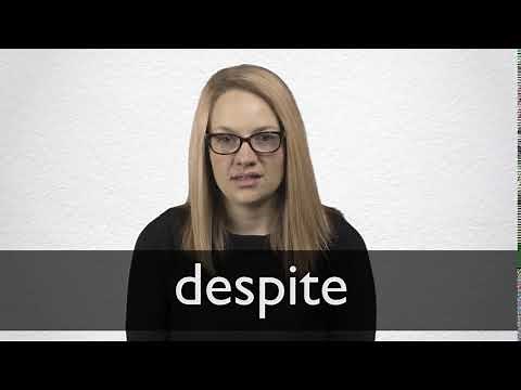 How to pronounce DESPITE in British English