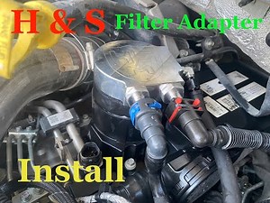 Installing H and S fuel filter adapter on F250