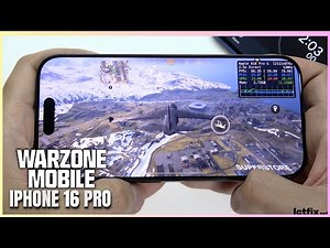 iPhone 16 Pro Call of Duty Warzone Mobile Gaming test | Apple A18 Pro, 120Hz Display